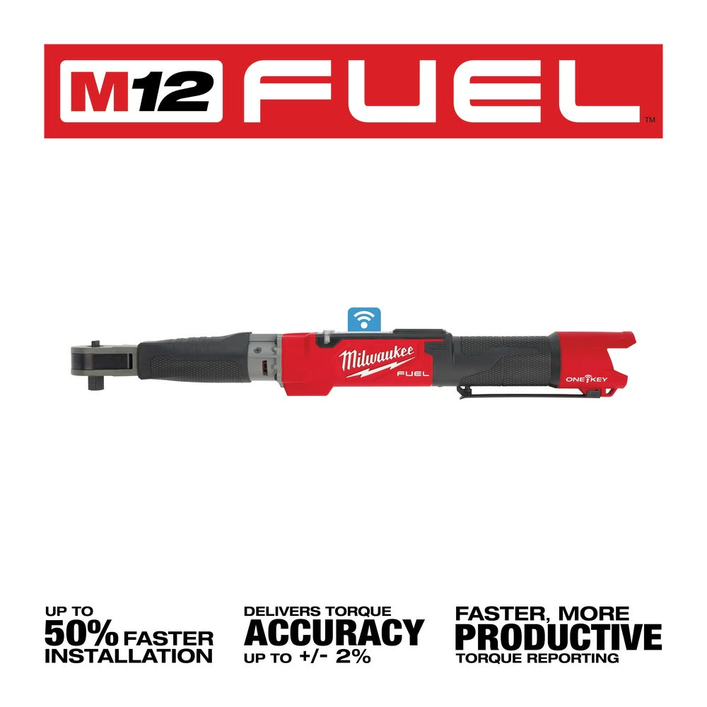 Milwaukee 2466-20 M12 FUEL 1/2" Digital Torque Wrench w/ ONE-KEY Bare Tool - 3