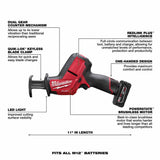 Milwaukee 2520-21XC M12 FUEL HACKZALL Recip Saw kit - 6