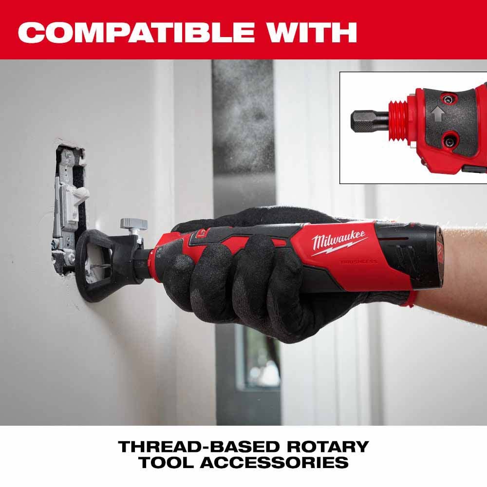 Milwaukee 2525-20 M12 Brushless Rotary Tool - 8