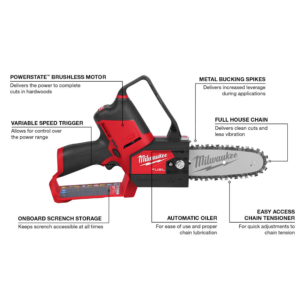 Milwaukee 2527-21 M12 FUEL™ HATCHET™ 6" Pruning Saw Kit - 8