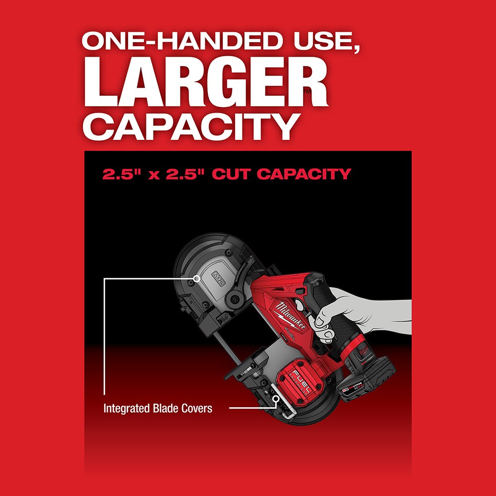 Milwaukee 2529-20 M12 FUEL Compact Band Saw -Tool Only 2-1/2" Cut Cap. - 6