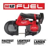 Milwaukee 2529-21XC M12 FUEL Compact Band Saw Kit XC 4.0 AH 2-1/2" Cut Cap. - 3