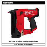 Milwaukee 2541-20 M12 FUEL 18 Gauge Compact Brad Nailer - 3