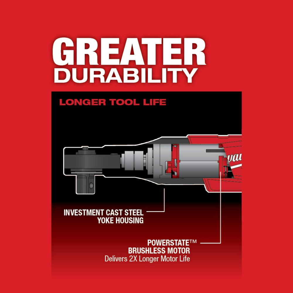 Milwaukee 2558-20 M12 FUEL 1/2" Ratchet Bare Tool - 7