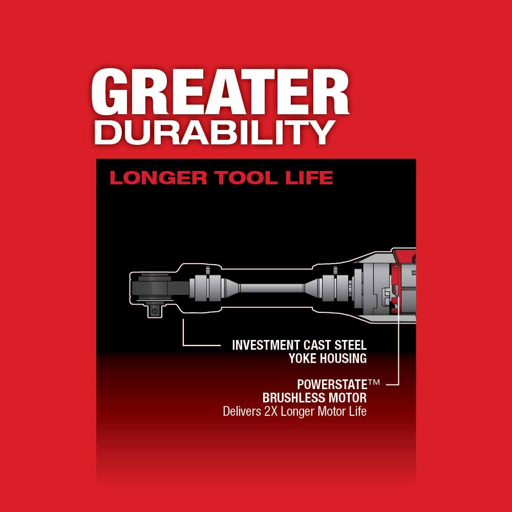 Milwaukee 2559-21 M12 FUEL 1/4" Extended Reach Ratchet 1 Battery Kit - 8