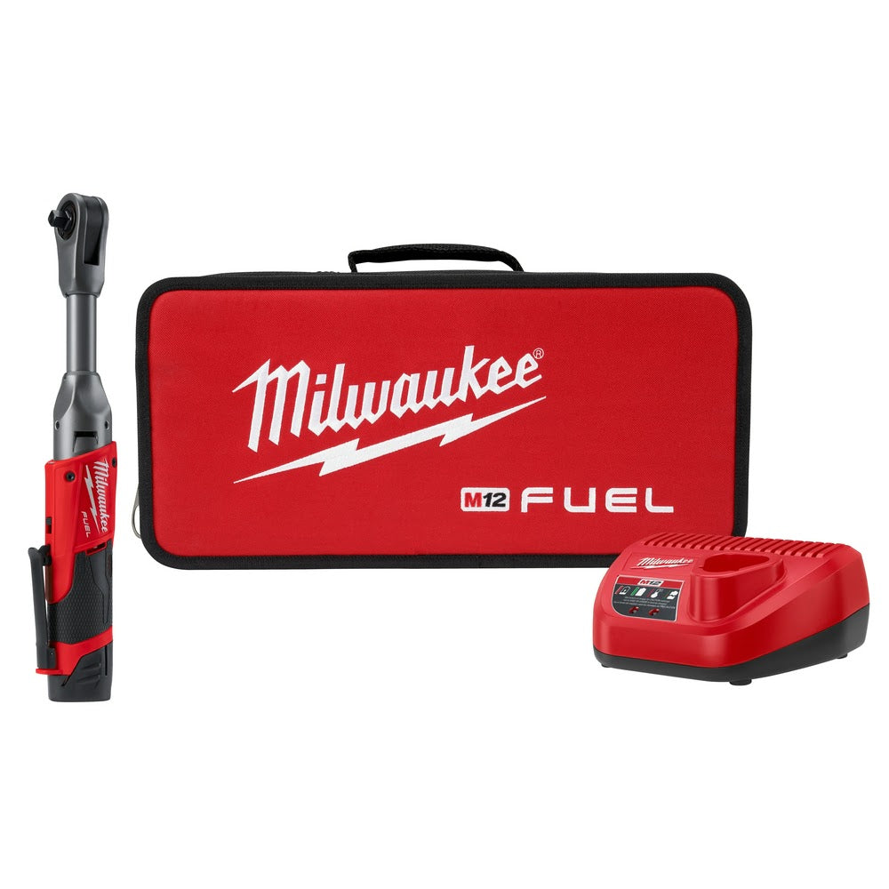 Milwaukee 2560-21 M12 FUEL 3/8" Extended Reach Ratchet 1 Battery Kit