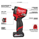 Milwaukee 2562-21 M12 FUEL Stubby 3/8" Impact Wrench Kit - 4