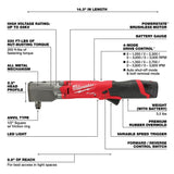 Milwaukee 2565-22 M12 FUEL 1/2" Right Angle Impact Wrench Kit - 4