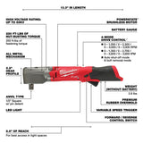 Milwaukee 2565P-20 M12 FUEL 1/2" Right Angle Impact Wrench w/ Pin Detent (Bare Tool) - 4