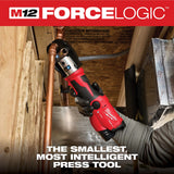 Milwaukee 2573-22 M12 FORCE LOGIC Press Tool Kit with ONE-KEY 1/2 in. to 1 in. CTS-V Jaws (2 Batteries) - 4