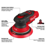 Milwaukee 2585-22CX M12 FUEL 6" Random Orbital Sander Kit (3/16") - 4