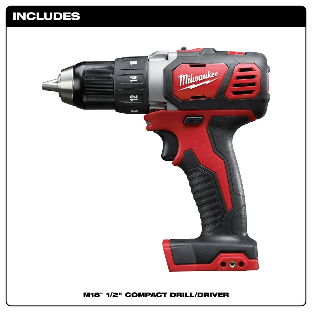 Milwaukee 2606-80 M18 1/2" Drill Driver Bare (Reconditioned) - 2