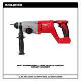 Milwaukee 2613-20 M18 Brushless 1" SDS Plus D-Handle Rotary Hammer - 2