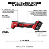 Milwaukee 2626-21C M18 18V Cordless Lithium-Ion Multi-Tool Kit - 2