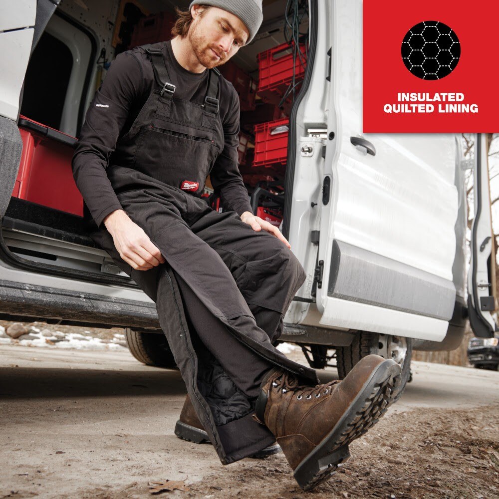 Milwaukee 262B FREEFLEX Insulated Bib Overalls - Black - 7
