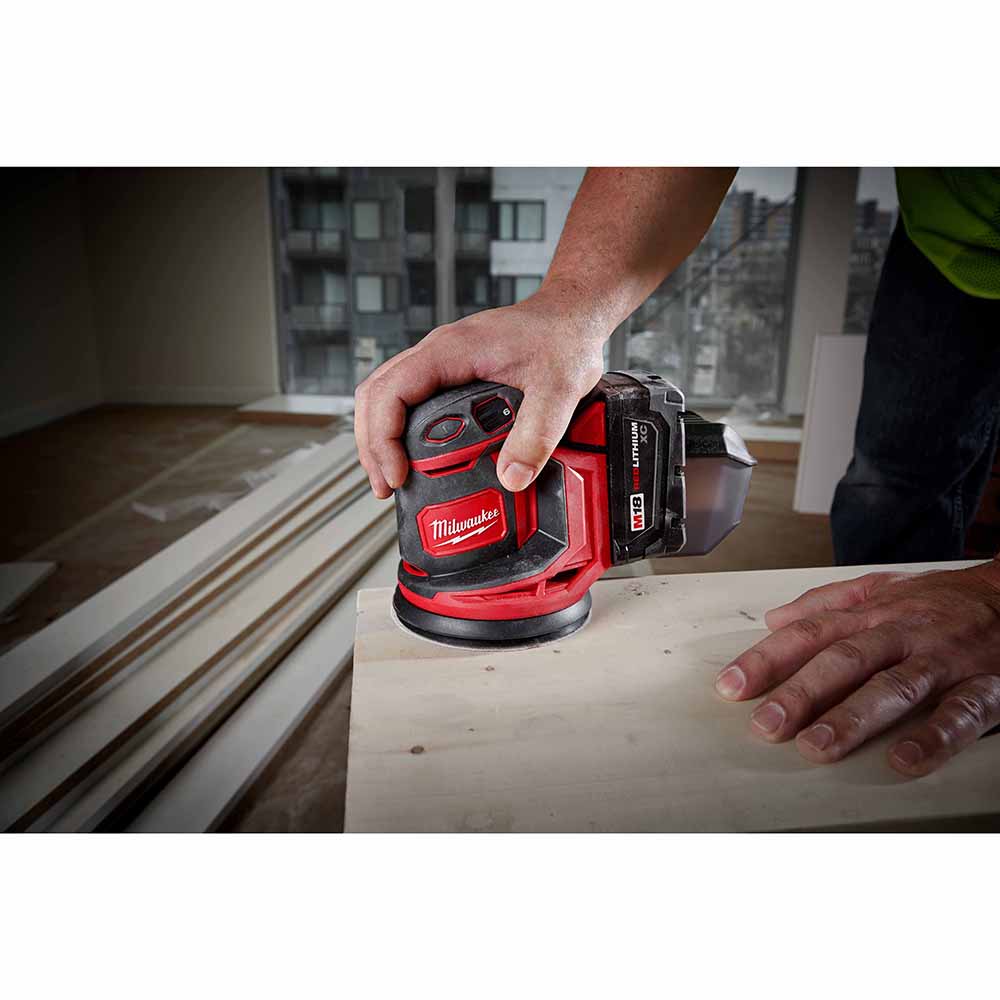 Milwaukee 2648-20 M18 5" Random Orbit Sander (BARE TOOL) VS Hook & Loop - 6