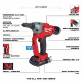 Milwaukee 2660-22CT M18 FUEL™ 1/4" Blind Rivet Tool w/ ONE-KEY™ Kit - 7