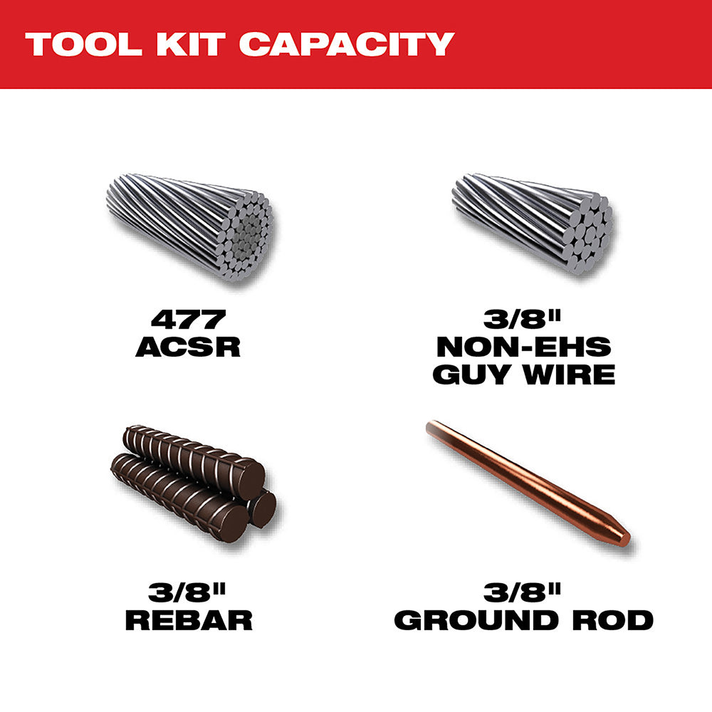 Milwaukee 2672-21S M18 Force Logic Cable Cutter Kit With 477 ACSR Jaws - 4