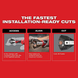 Milwaukee 2672-21 M18 Force Logic Cable Cutter With 750 MCM Cu Jaws - 7