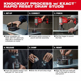 Milwaukee 2676-04 M18 FORCE LOGIC 10 Ton Knockout Tool 1/2" to 4" - 5