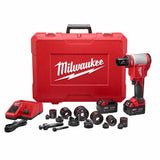 Milwaukee 2676-22 FORCELOGIC M18 10-Ton Knockout Tool 1/2" to 2" Kit - 2