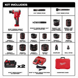 Milwaukee 2676-22 FORCELOGIC M18 10-Ton Knockout Tool 1/2" to 2" Kit - 4