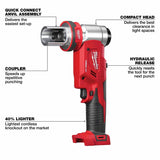 Milwaukee 2677-02 M18 FORCE LOGIC 6T Knockout Tool 1/2" - 2" - 2