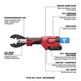 Milwaukee 2678-22BG M18 Force Logic 6T Utility Crimping Kit With D3 Grooves And Fixed Bg Die - 5