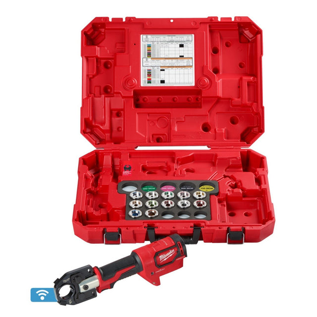 Milwaukee 2679-350AL M18 FORCE LOGIC 600 MCM Crimper Tool with #8-350 MCM Aluminum Dies (Kit)