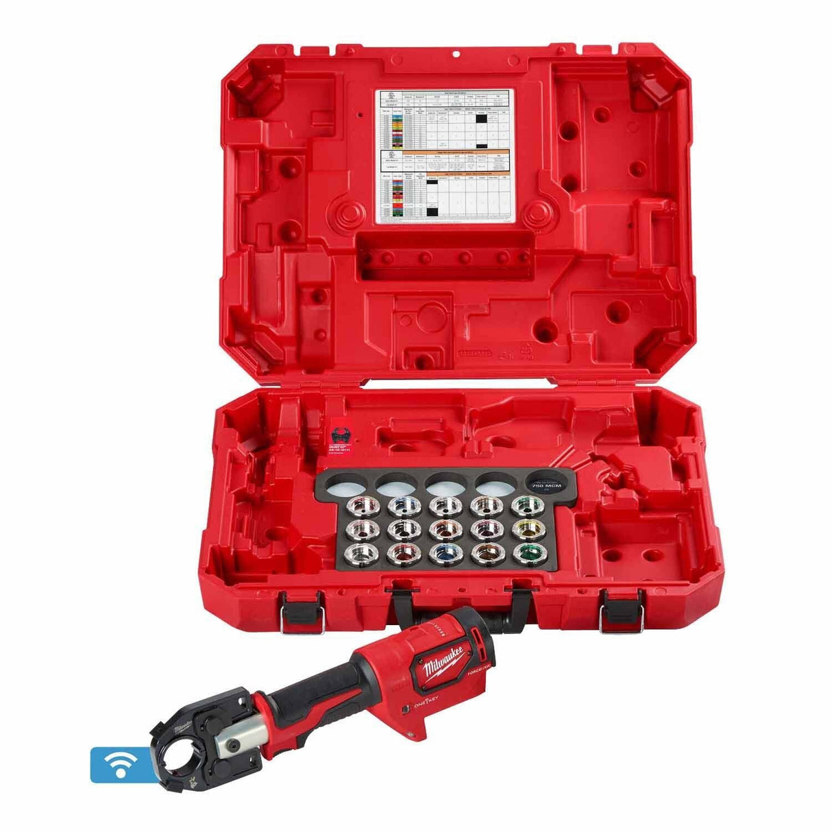 Milwaukee 2679-600CU M18 FORCE LOGIC 600 MCM Crimper with #8 - 600 MCM Cu Dies
