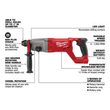 Milwaukee 2713-20 M18 Fuel 1" SDS Plus D-Handle Rotary Hammer Bare Tool - 7