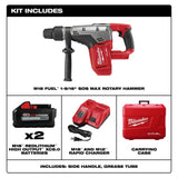 Milwaukee 2717-22HD M18 FUEL 1-9/16" SDS Max Rotary Hammer Kit with 2 Batteries - 3