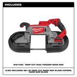 Milwaukee 2729S-20 M18 FUEL Deep Cut Dual-Trigger Band Saw Tool Only - 2