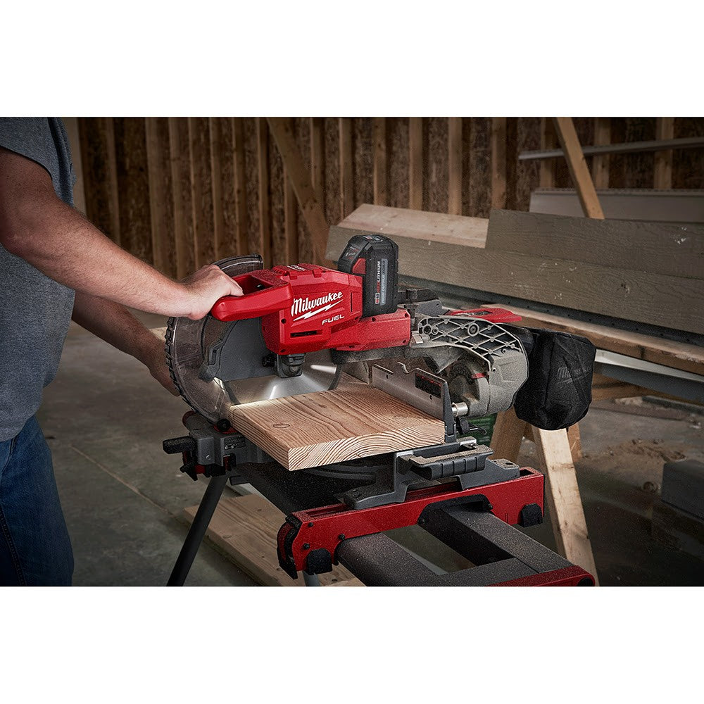 Milwaukee 2734-80 M18 FUEL Dual Bevel Sliding Compound Miter Saw Bare Tool (Reconditioned) - 9