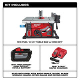 Milwaukee 2736-21HD M18 FUEL 8-1/4" Table Saw with One-Key Kit - 2