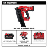 Milwaukee  2744-21 M18 FUEL™ 21 Degree Framing Nailer Kit - 3