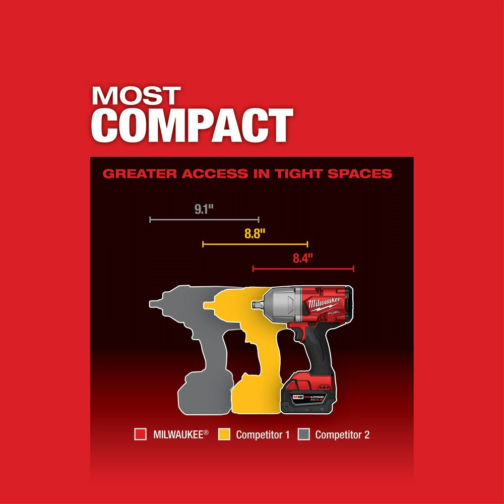 Milwaukee 2767-20 M18 FUEL 1/2" High Torque Impact Wrench w/ Friction Ring - 13