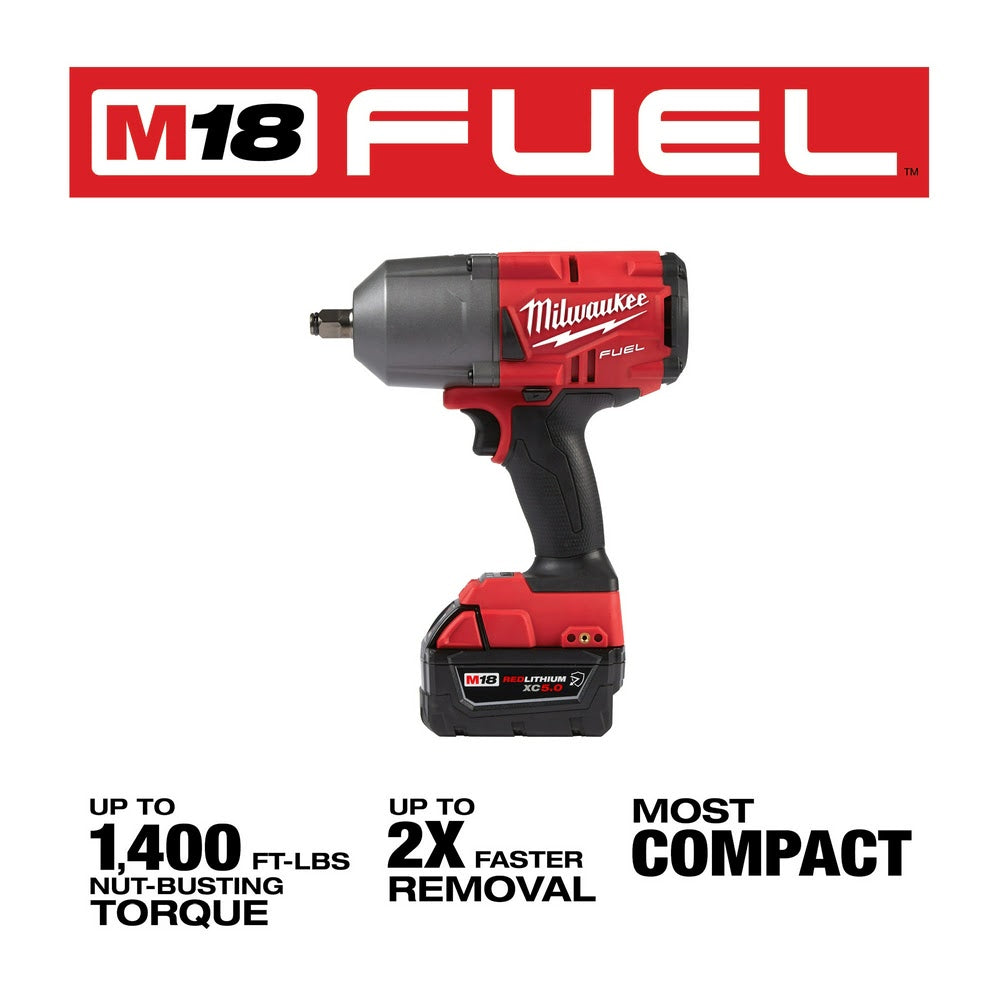 Milwaukee 2767-22GR M18 FUEL HTIW w/ Grease Gun Kit - 3