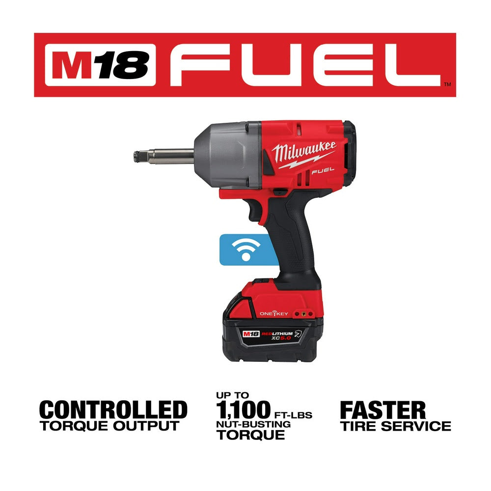 Milwaukee 2769-22R M18 FUEL 1/2" Ext. Anvil Controlled Torque Impact Wrench w/ONE-KEY Kit - 3