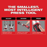 Milwaukee 2773-22L M18 FORCE LOGIC Long Throw Press Tool 1/2" to 1" Kit for Stainless Steel - 7