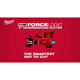 Milwaukee 2776-20 M18 FORCE LOGIC 3 in. Underground Cable Cutter, cordless hydraulic, cuts up to 1500 MCM Copper 15kV (Tool Only) - 5