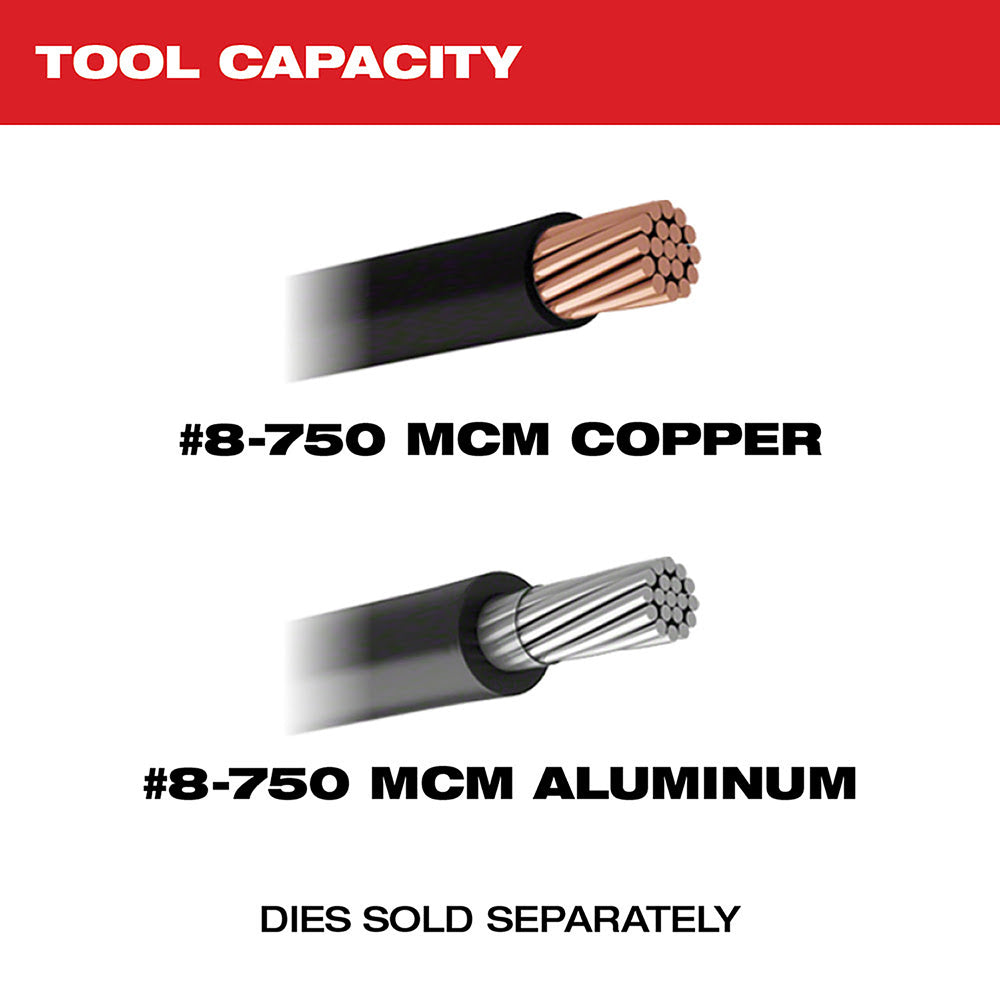 Milwaukee 2779-22 M18™ FORCELOGIC™ 750 MCM Crimper - 4