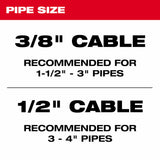 Milwaukee 2817A-21 M18 Drum Machine for 3/8"-1/2" Cable - 6