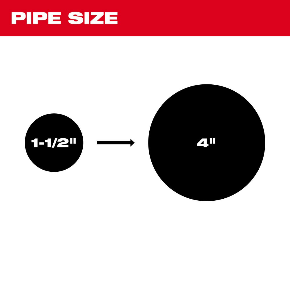 Milwaukee 2819-22 M18 FUEL High Speed Chain Snake for 1-1/2" – 4" Pipes - 11