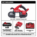 Milwaukee 2829-22 M18 FUEL Compact Band Saw Kit - 3