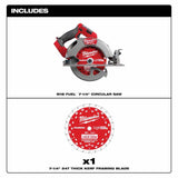 Milwaukee 2834-20 M18 FUEL 7-1/4” Circular Saw (Tool Only) - 3