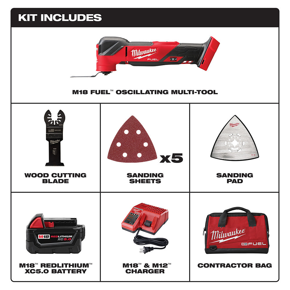 Milwaukee 2836-21 M18 FUEL™ Oscillating Multi-Tool (Kit) - 2