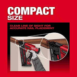 Milwaukee 2839-21HO M18 FUEL Lithium-Ion Brushless Cordless Gen II 15-Gauge Angled Finish Nailer With M18 with 3.0Ah Battery and Charger - 5