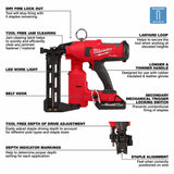 Milwaukee 2843-22 M18 Fuel Utility Fencing Stapler Kit - 5