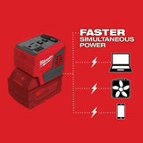 Milwaukee 2846-21HO M18 18-Volt 175-Watt Lithium-Ion Powered Compact Inverter with 6.0 Ah Battery - 4